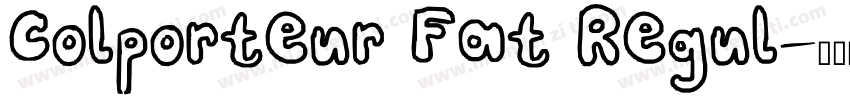 Colporteur Fat Regul字体转换